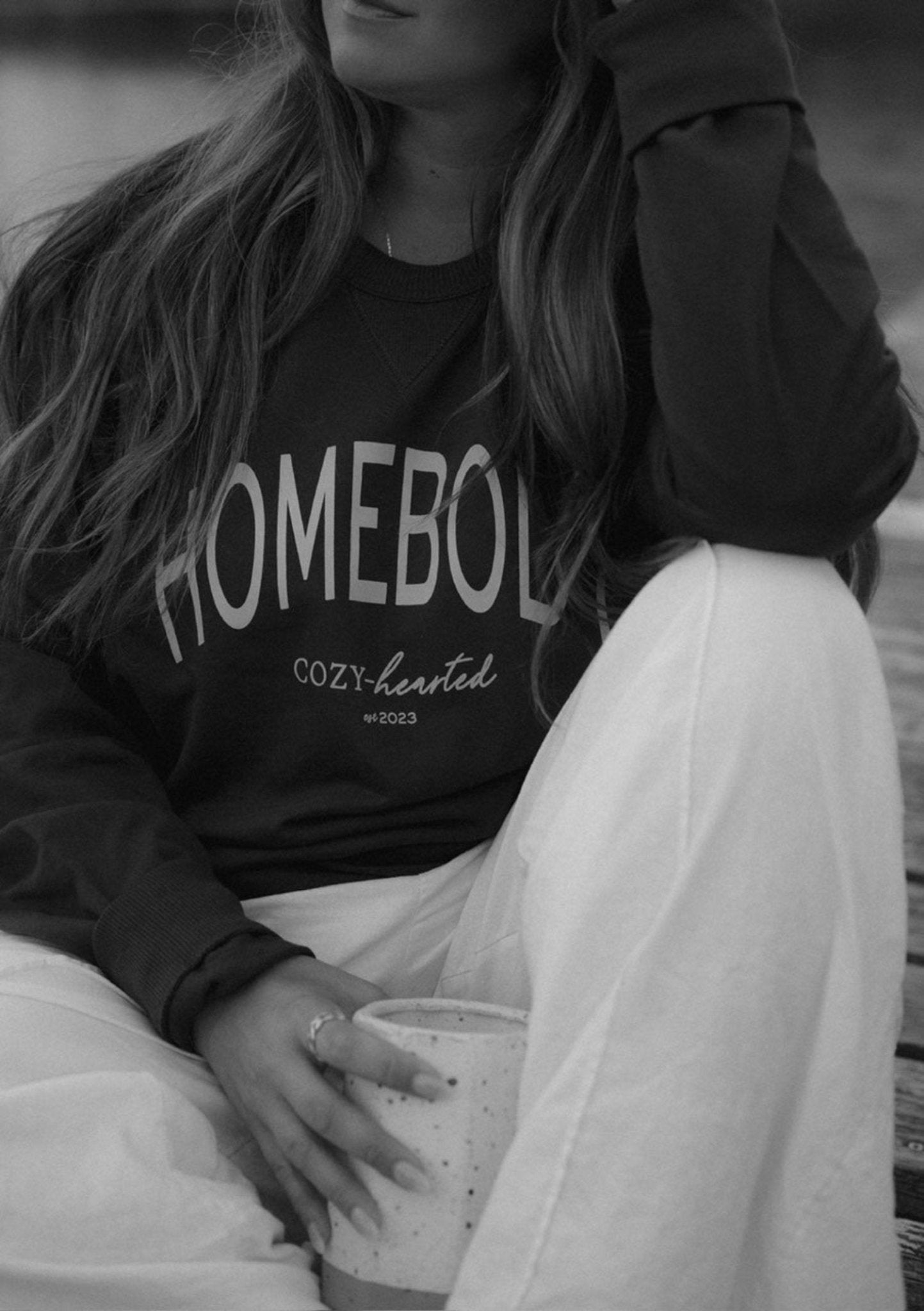 Organic Homebody Cozy - hearted Crewneck - Cozy - hearted