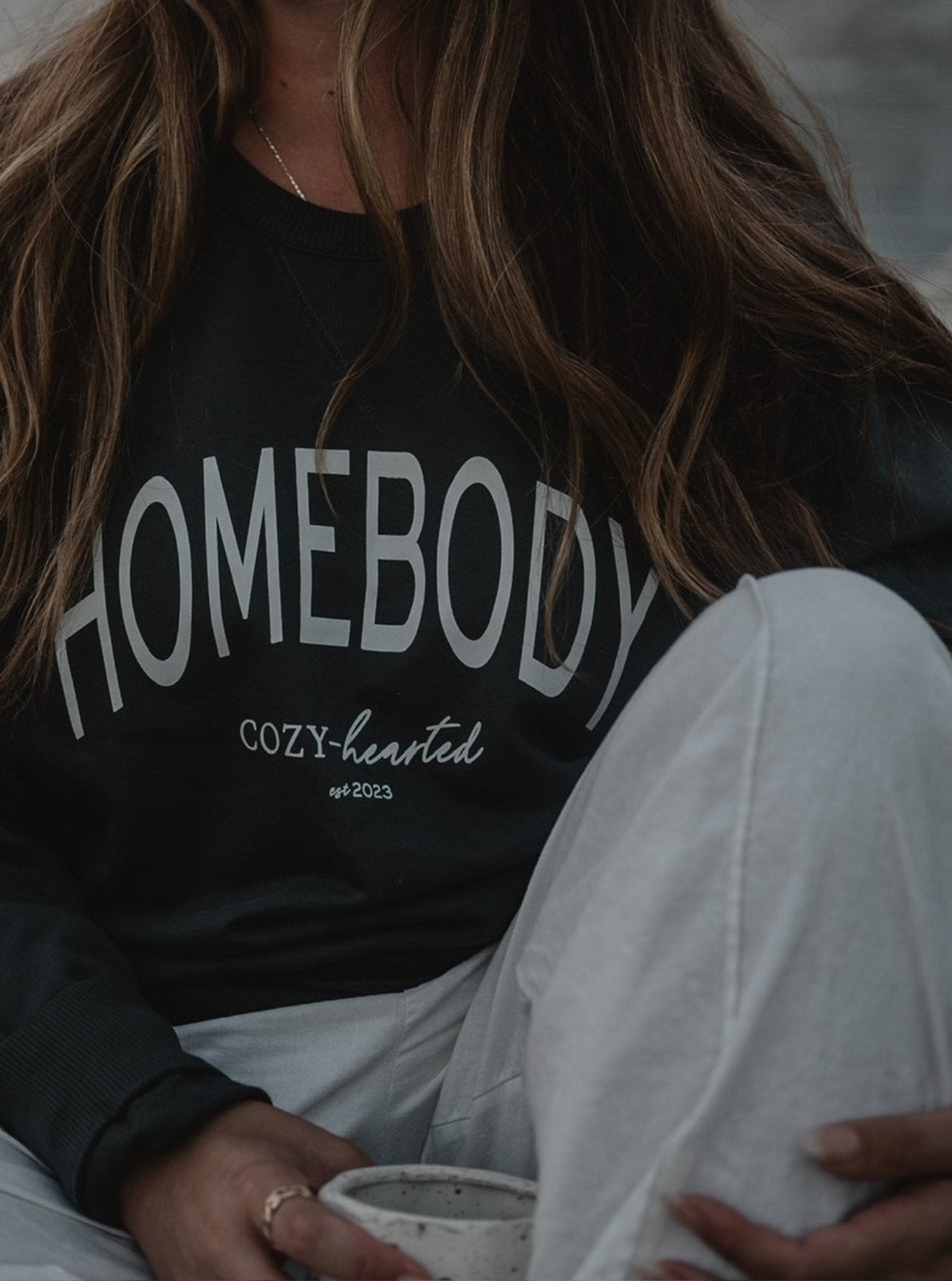 Organic Homebody Cozy - hearted Crewneck - Cozy - hearted